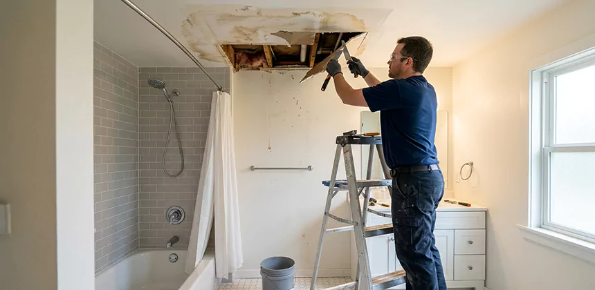Bathroom Leak Ceiling Repair in Grand Prairie